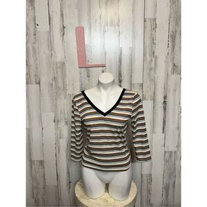 Roommates stripped blouse size large